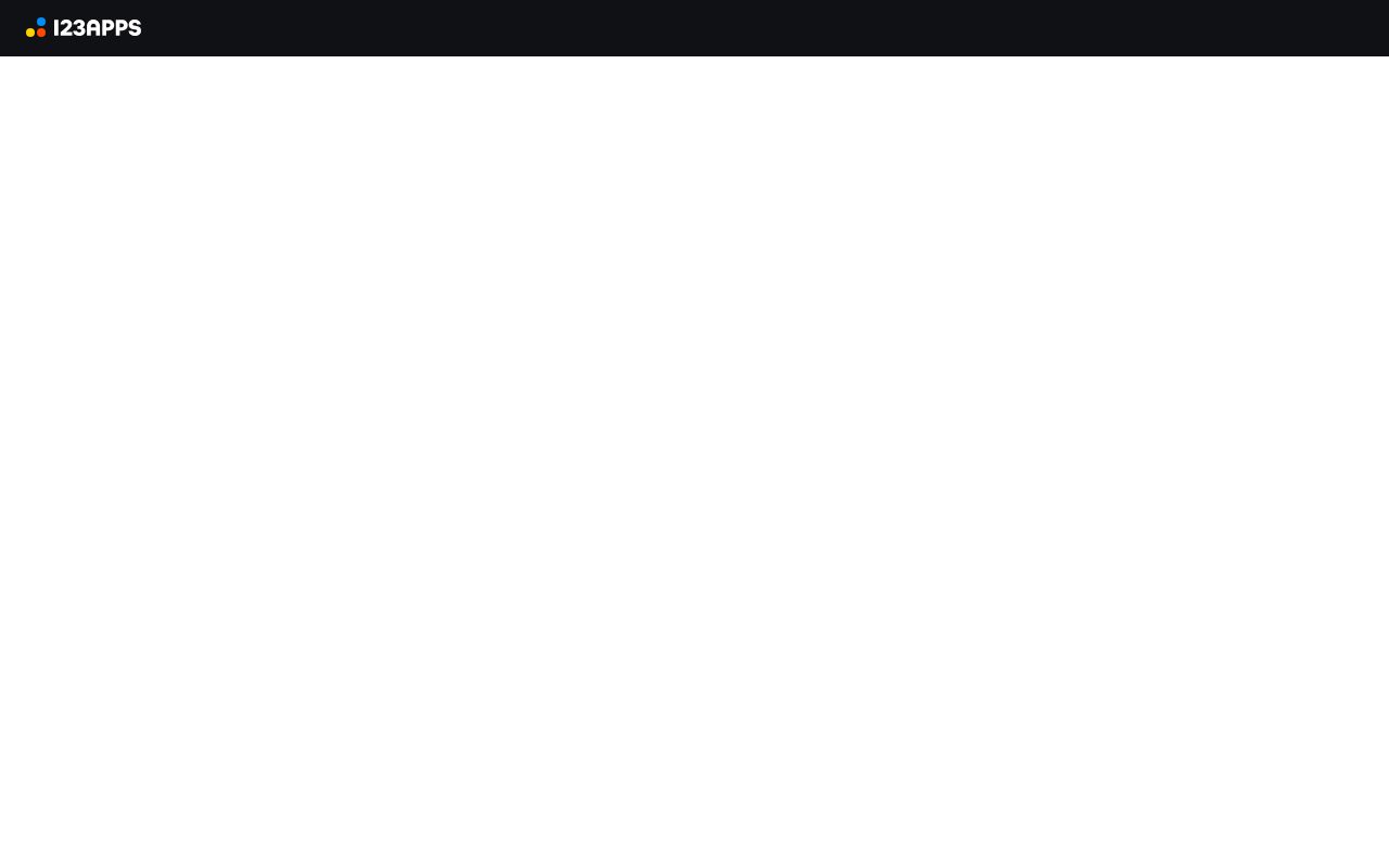 123apps — zrzut ekranu interfejsu
