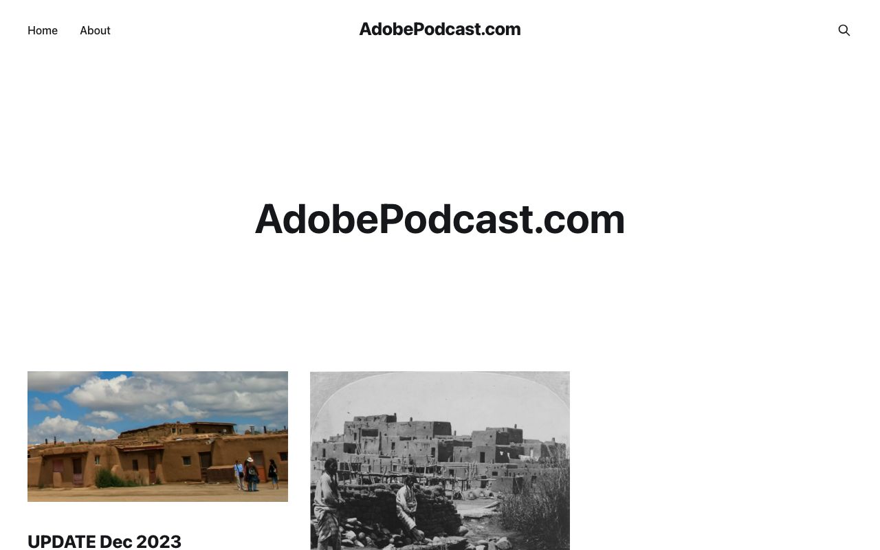 Adobe Podcast — zrzut ekranu interfejsu