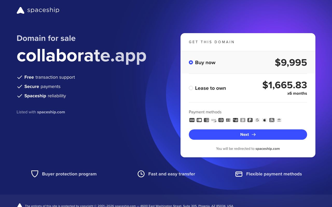 Collaborate — zrzut ekranu interfejsu