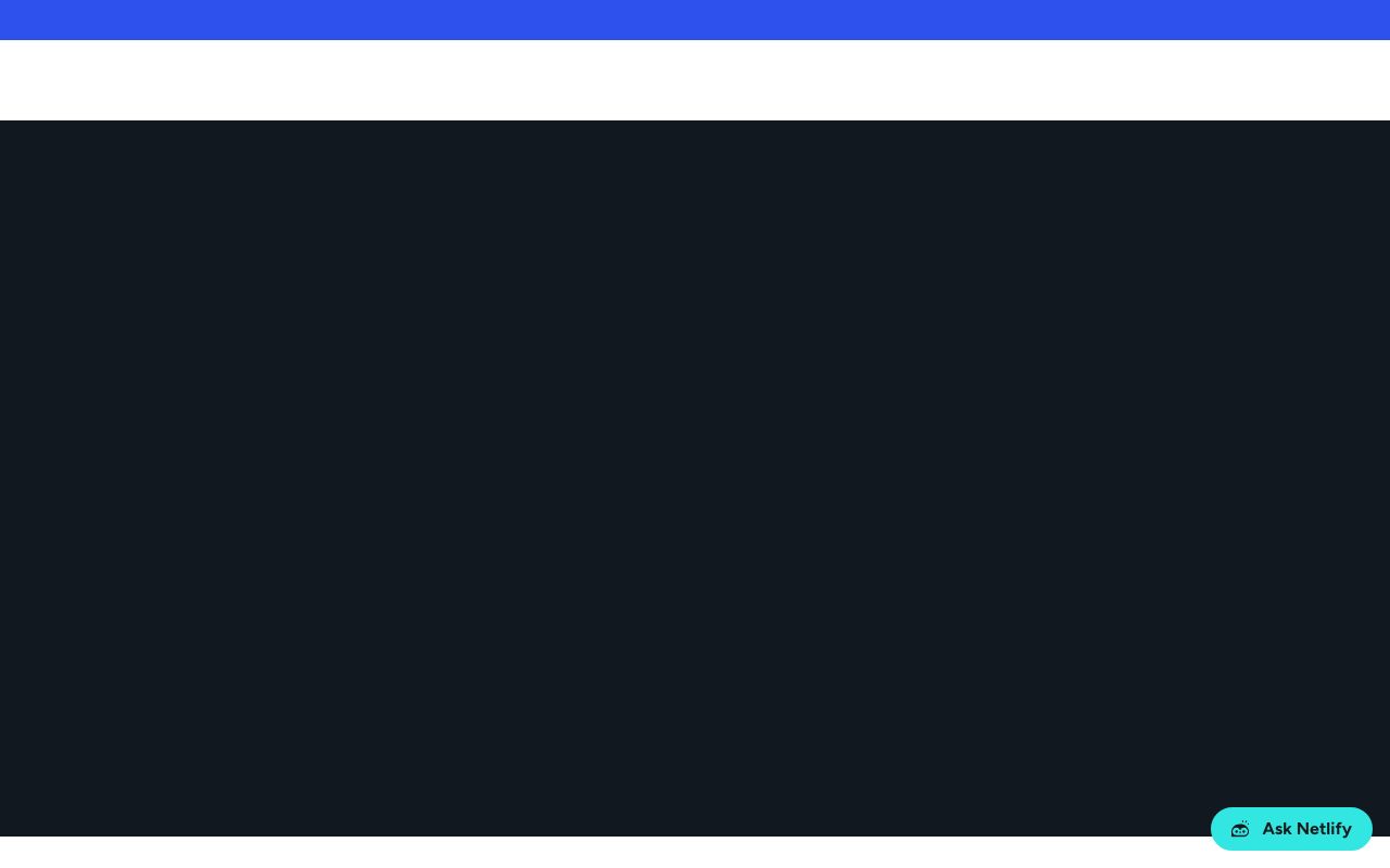 Netlify — zrzut ekranu interfejsu