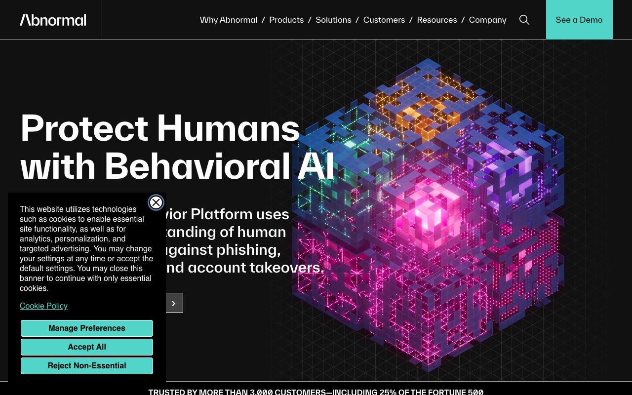 Abnormal AI — zrzut ekranu interfejsu
