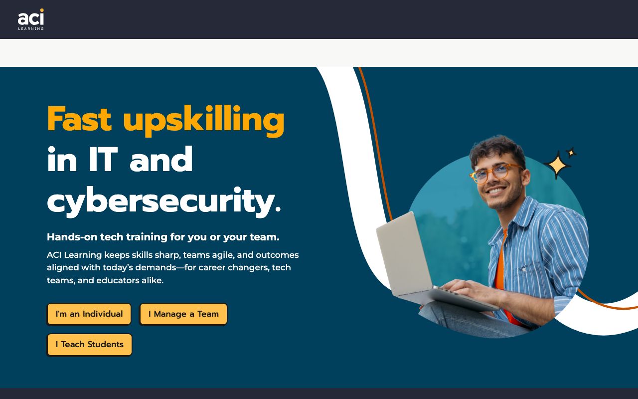 ACI Learning — zrzut ekranu interfejsu