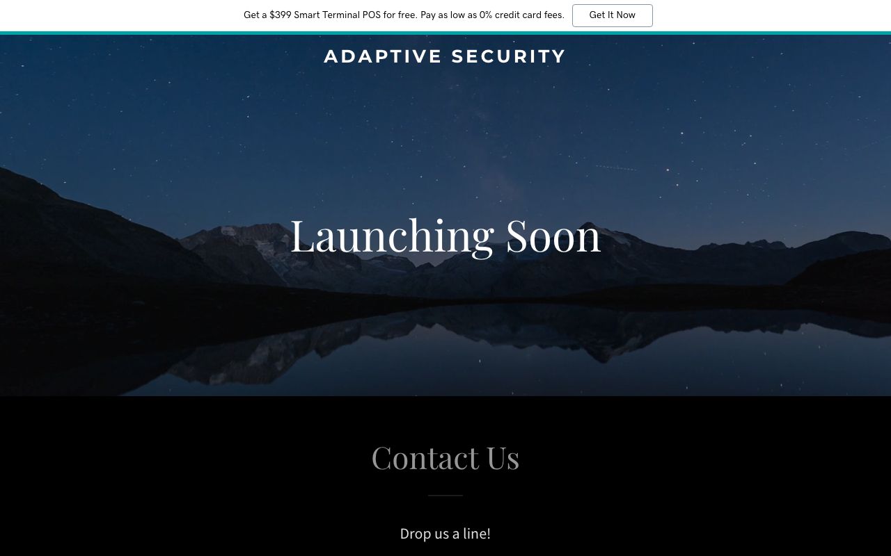 Adaptive Security — zrzut ekranu interfejsu