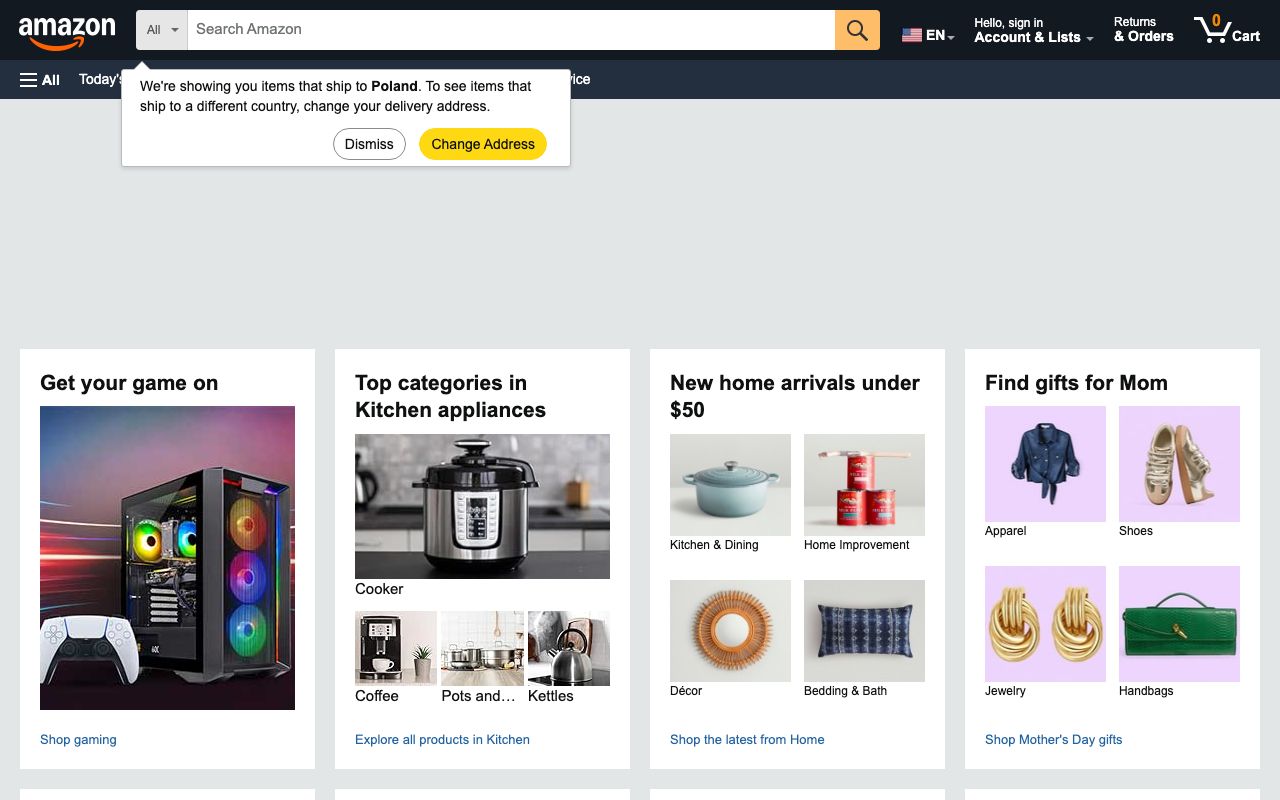 Amazon Q — zrzut ekranu interfejsu