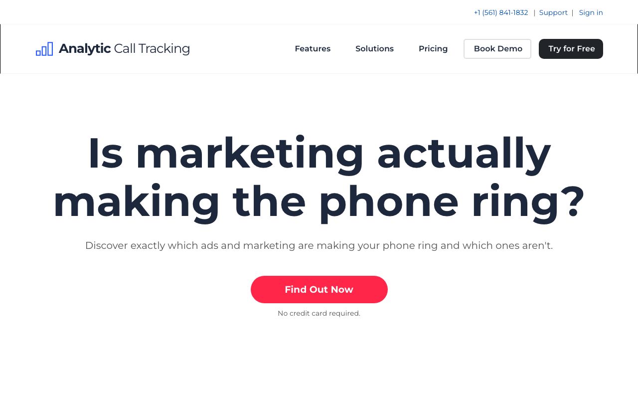 Analytic Call Tracking Software Pricing, Alternatives & ... — zrzut ekranu interfejsu
