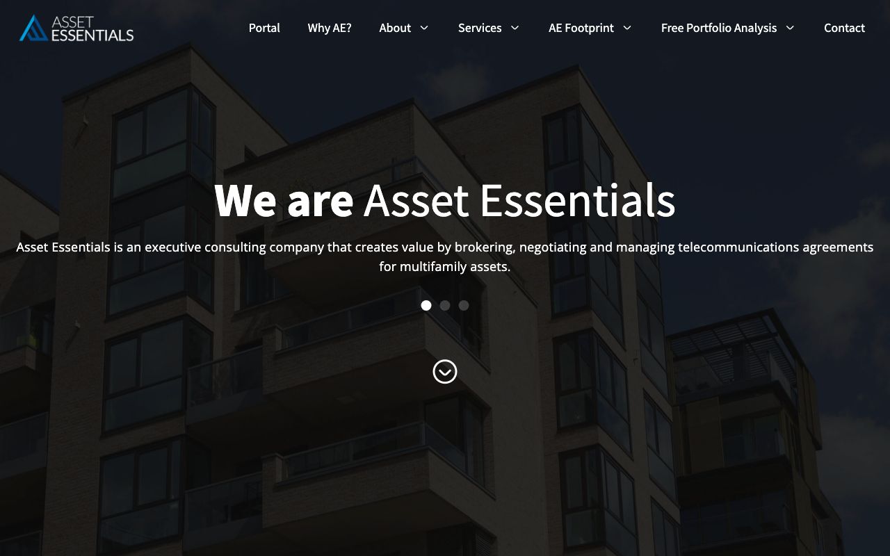 Asset Essentials — zrzut ekranu interfejsu