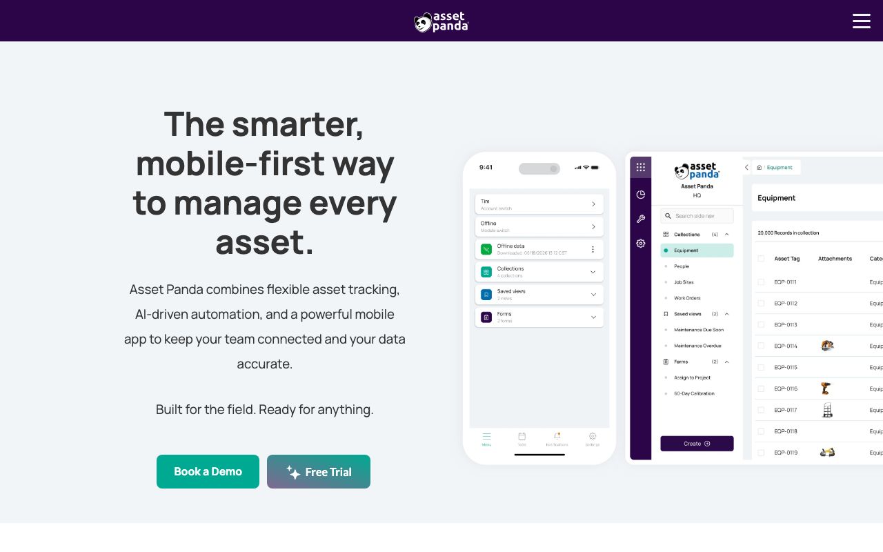 Asset Panda Reviews, Pros and Cons — zrzut ekranu interfejsu