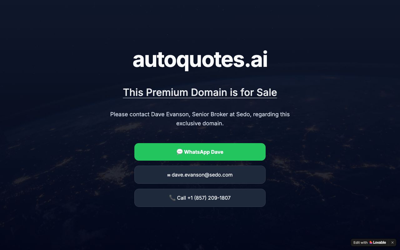 AutoQuotes — zrzut ekranu interfejsu