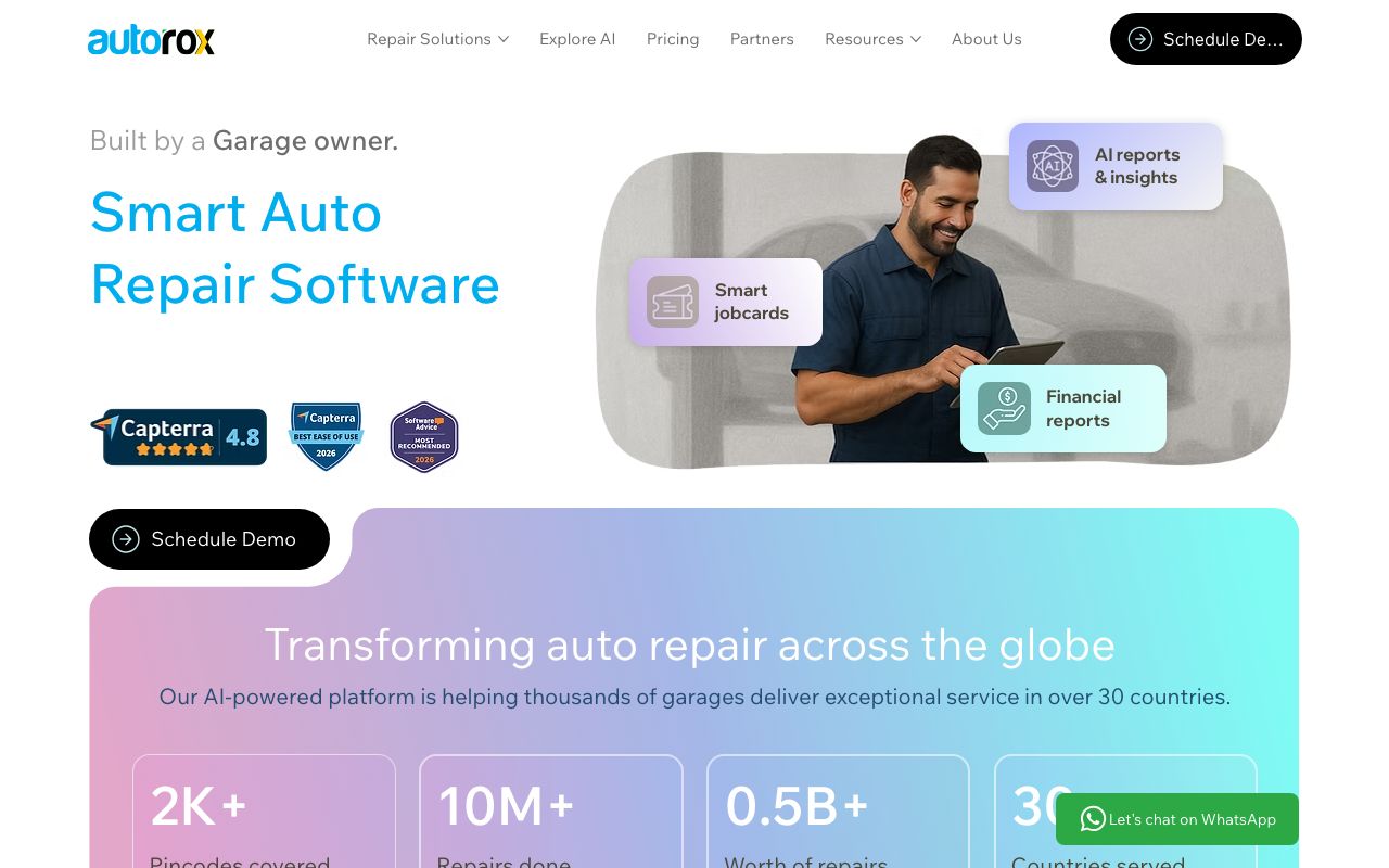 Autorox — zrzut ekranu interfejsu