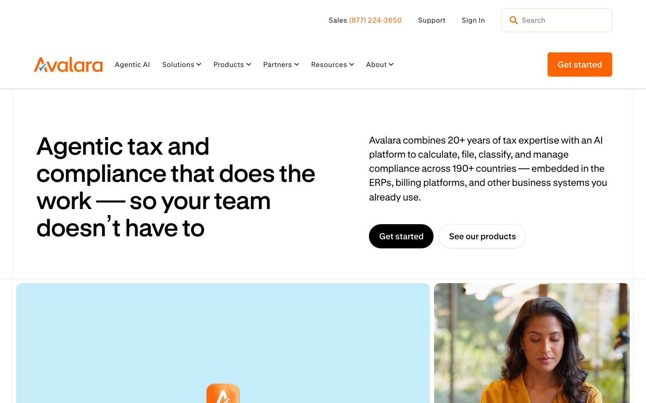 Best 15 Avalara Alternatives in 2026 — zrzut ekranu interfejsu