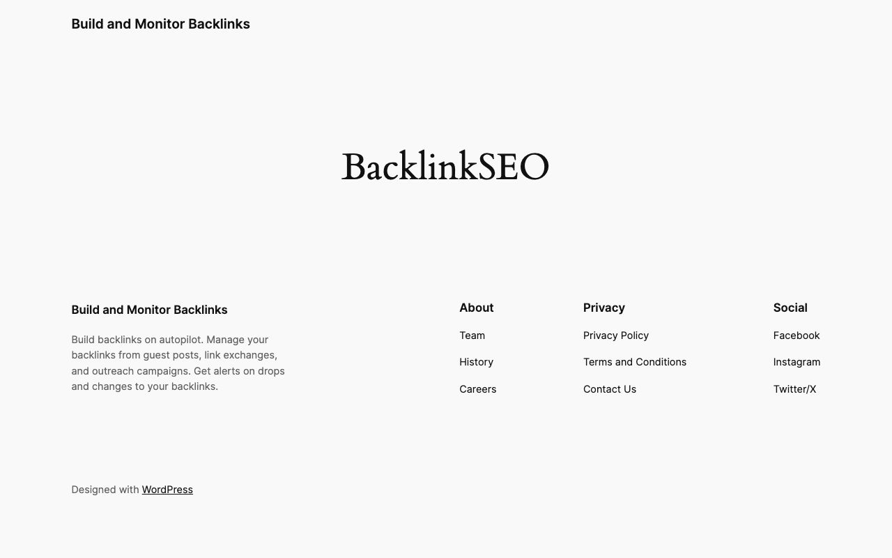 BacklinkSEO — zrzut ekranu interfejsu