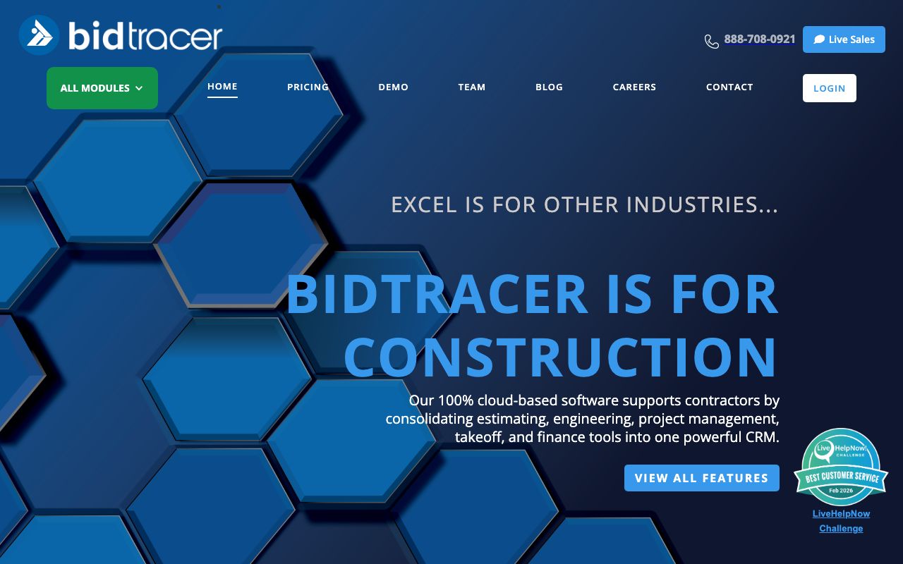Bidtracer — zrzut ekranu interfejsu