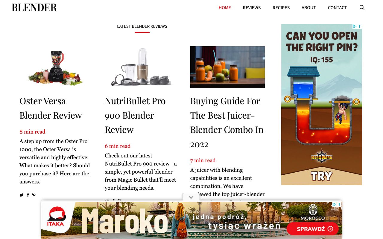 Blender — zrzut ekranu interfejsu