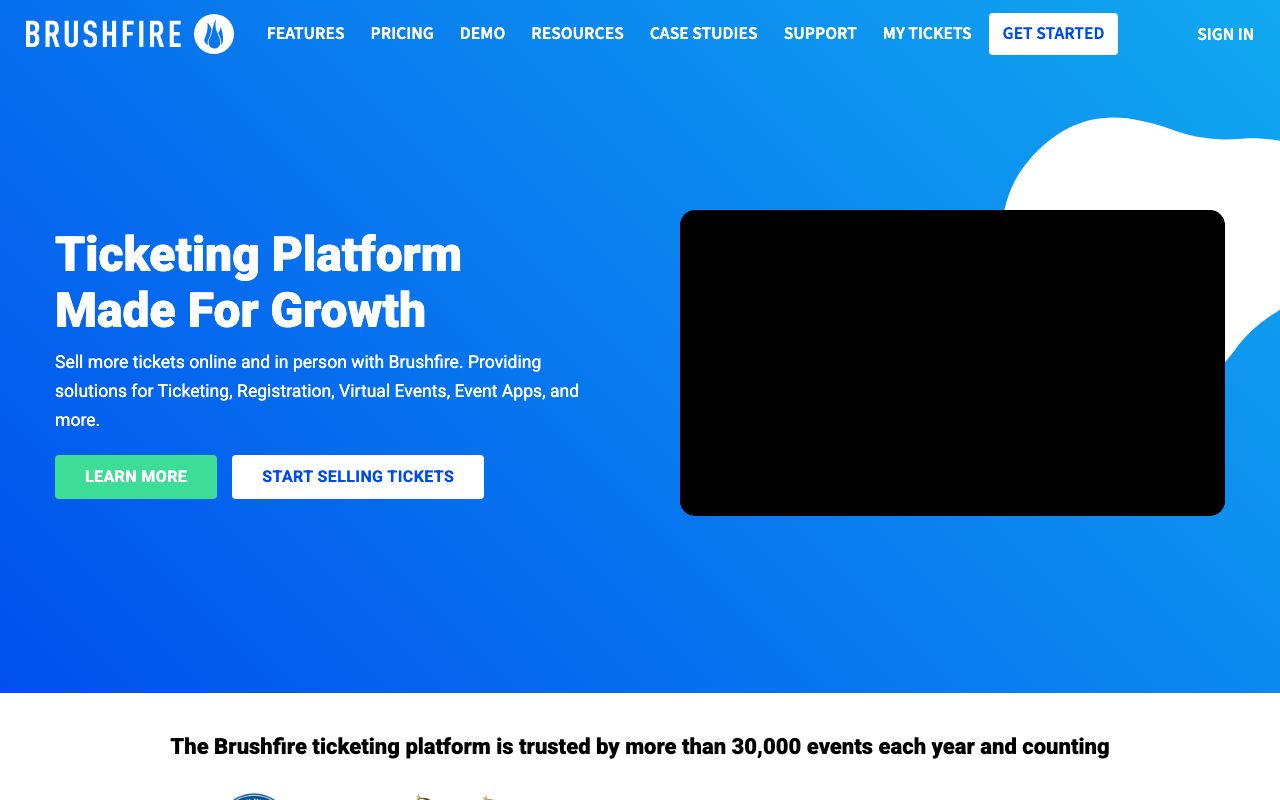 Brushfire — zrzut ekranu interfejsu