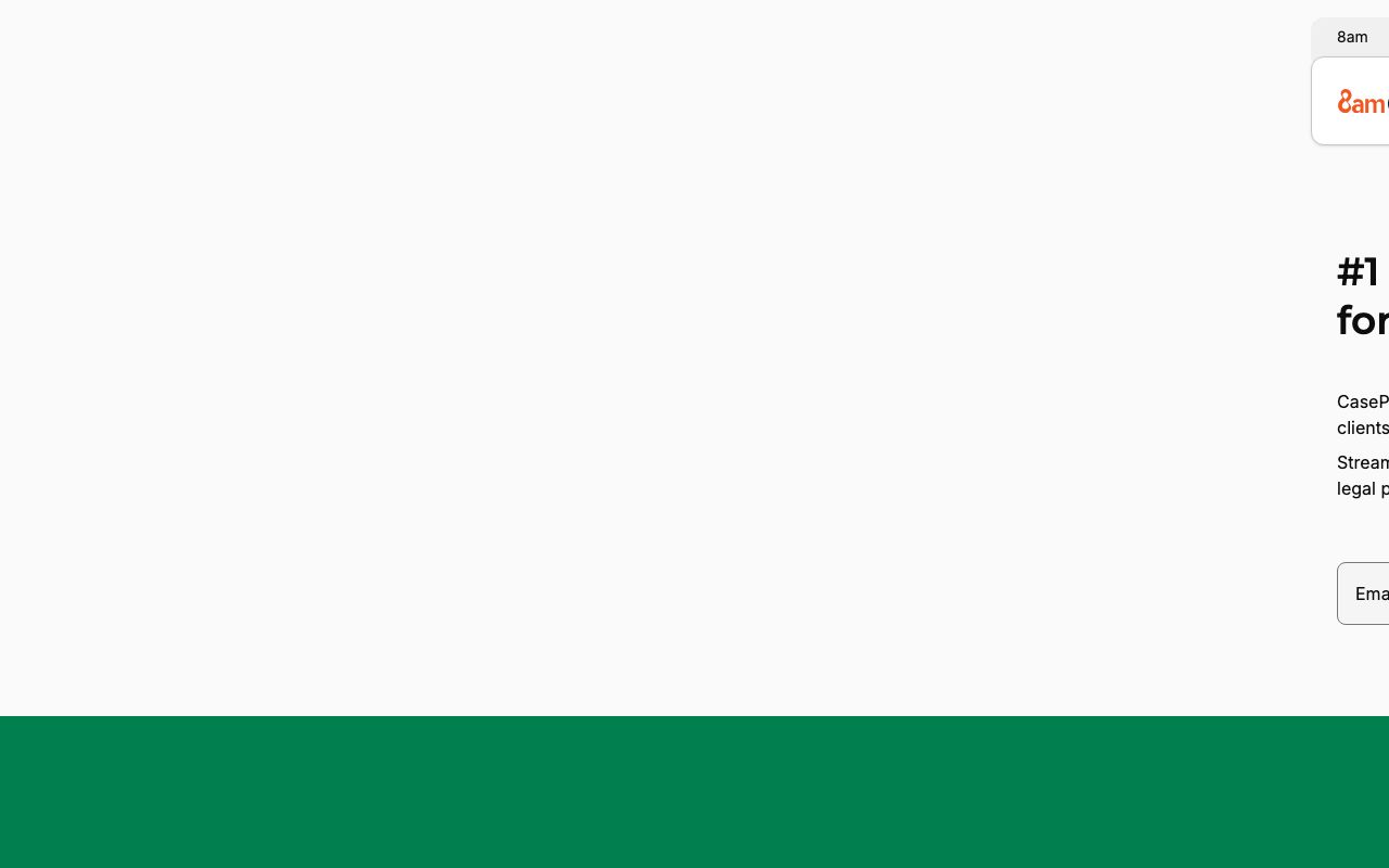 8am CasePeer Reviews, Pros and Cons — zrzut ekranu interfejsu