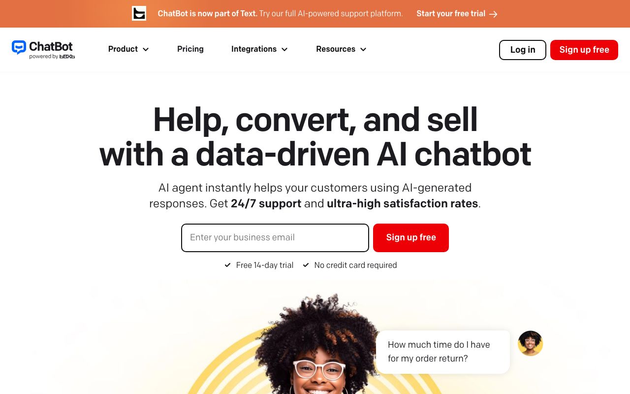 ChatBot — zrzut ekranu interfejsu