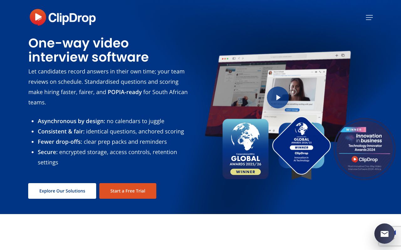 ClipDrop — zrzut ekranu interfejsu