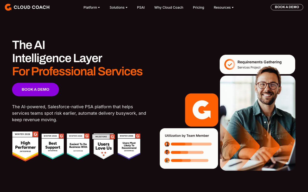 Cloud Coach — zrzut ekranu interfejsu