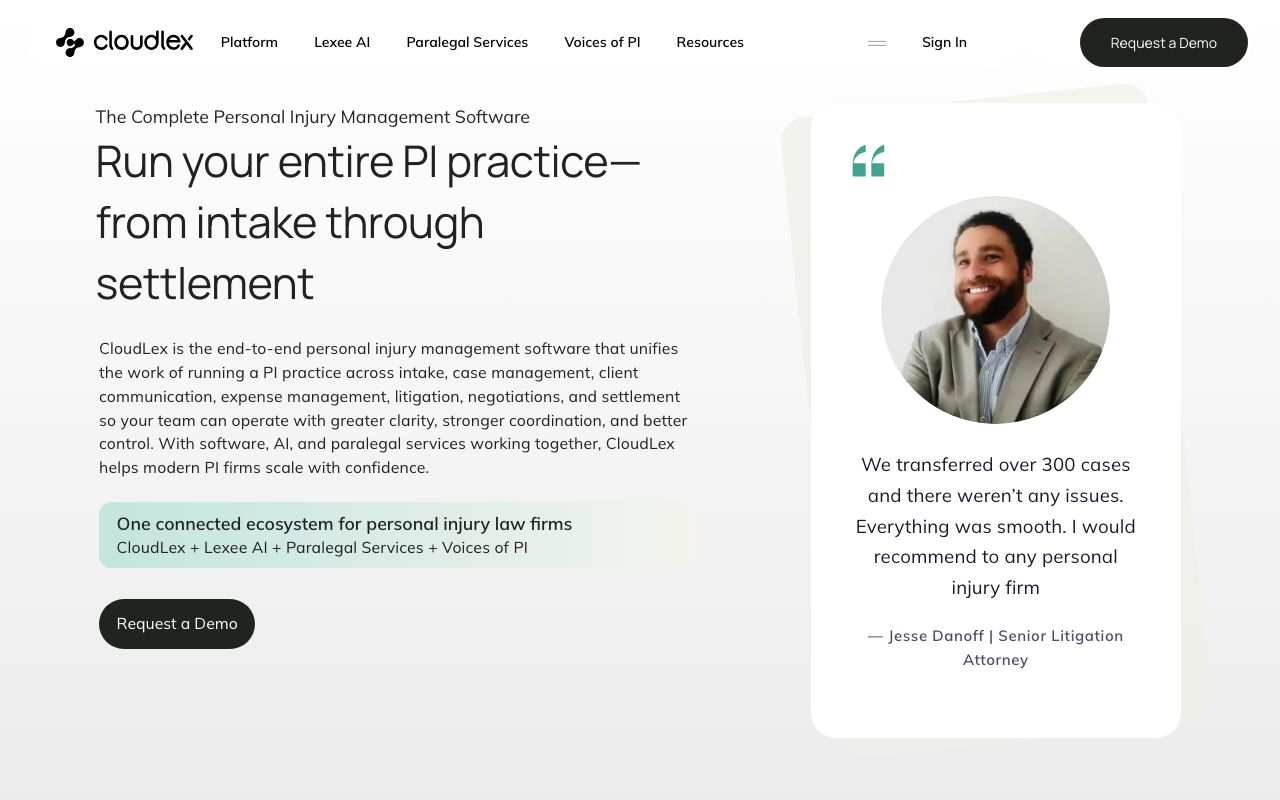 CloudLex — zrzut ekranu interfejsu