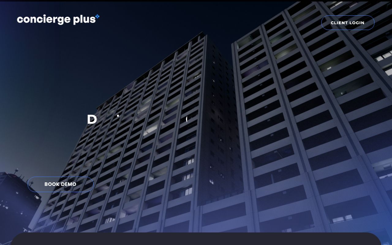 Concierge Plus — zrzut ekranu interfejsu