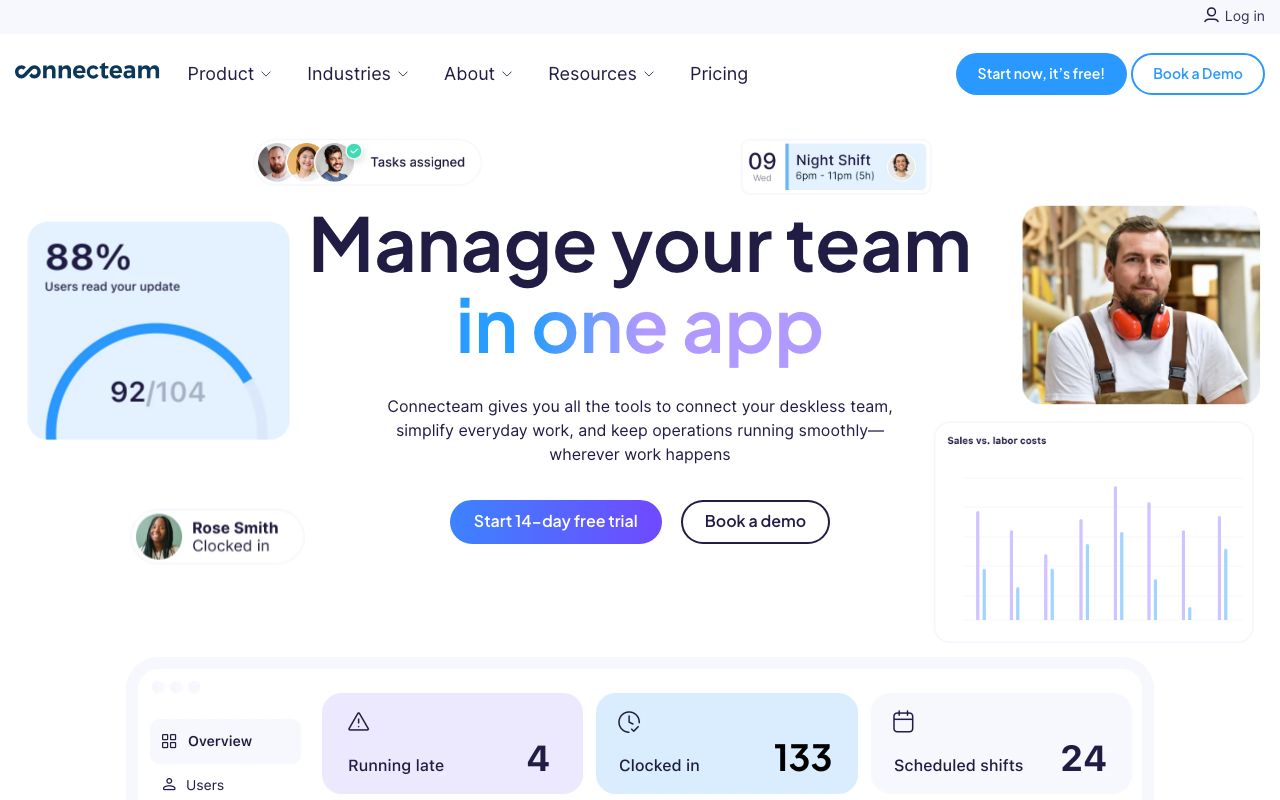 Connecteam Reviews, Pros and Cons — zrzut ekranu interfejsu