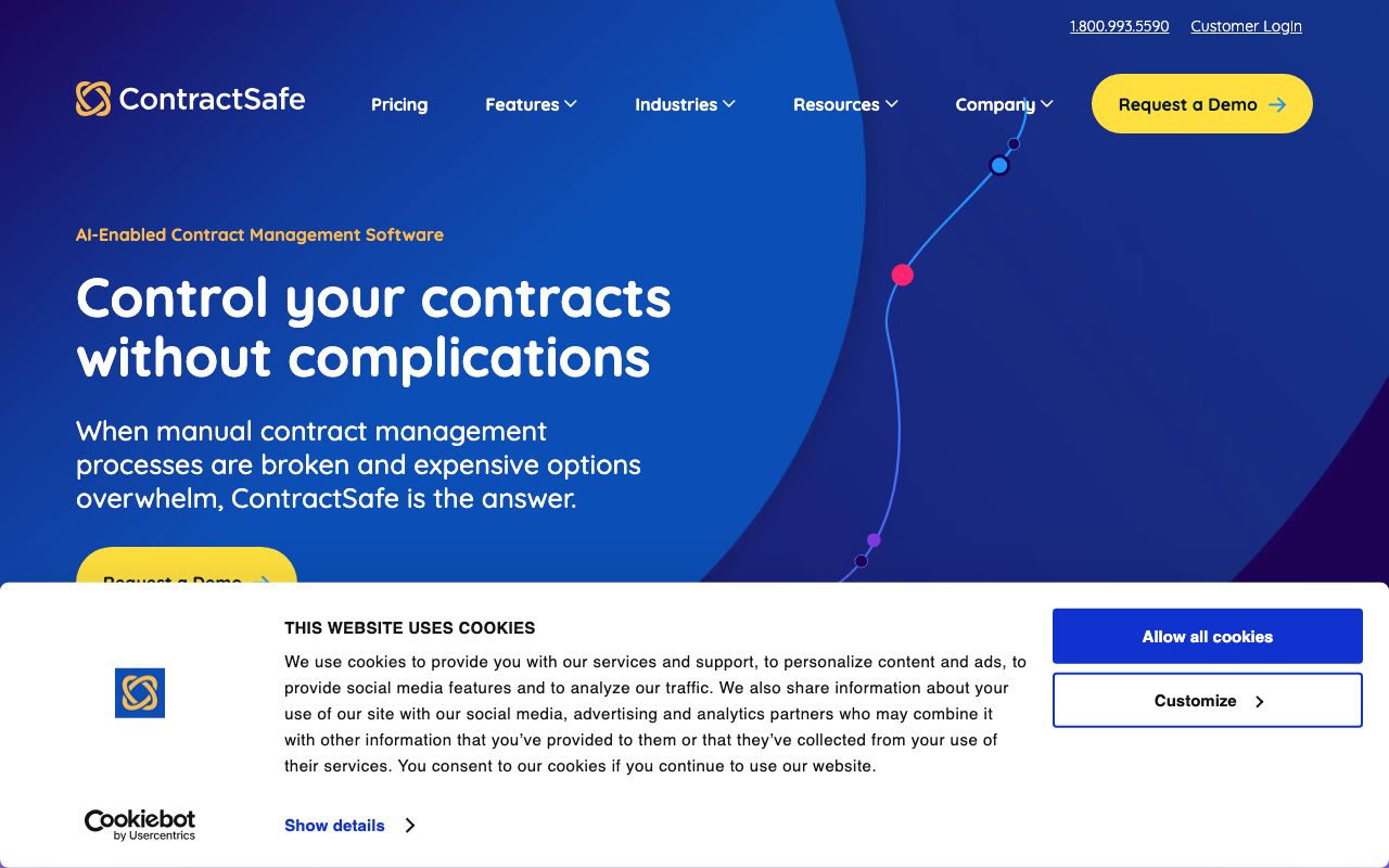 ContractSafe — zrzut ekranu interfejsu