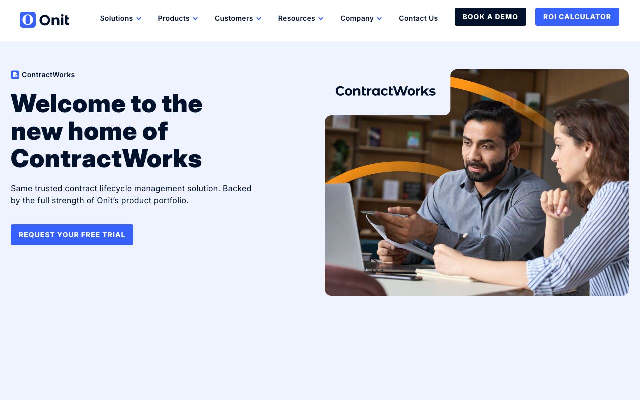 ContractWorks — zrzut ekranu interfejsu