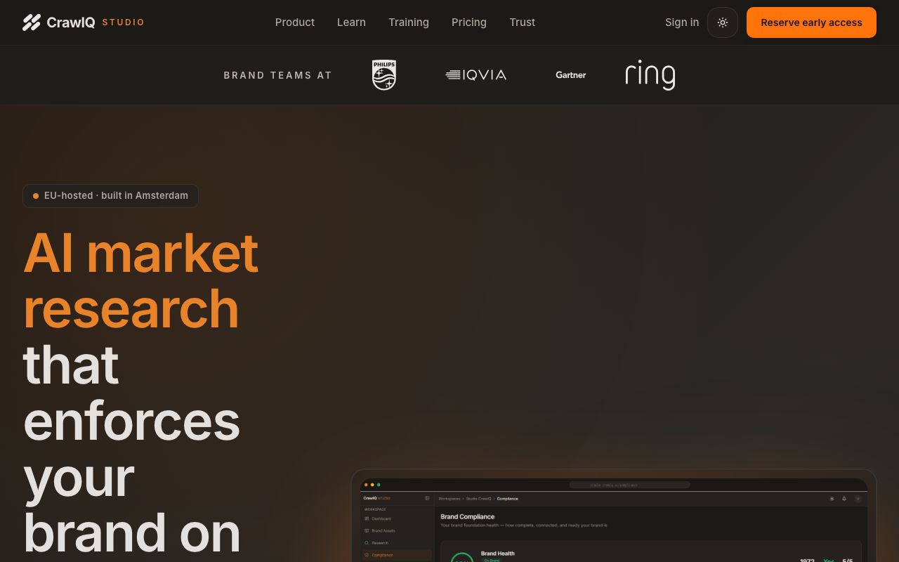 CrawlQ. Verified Reviews, Pros & Cons — zrzut ekranu interfejsu