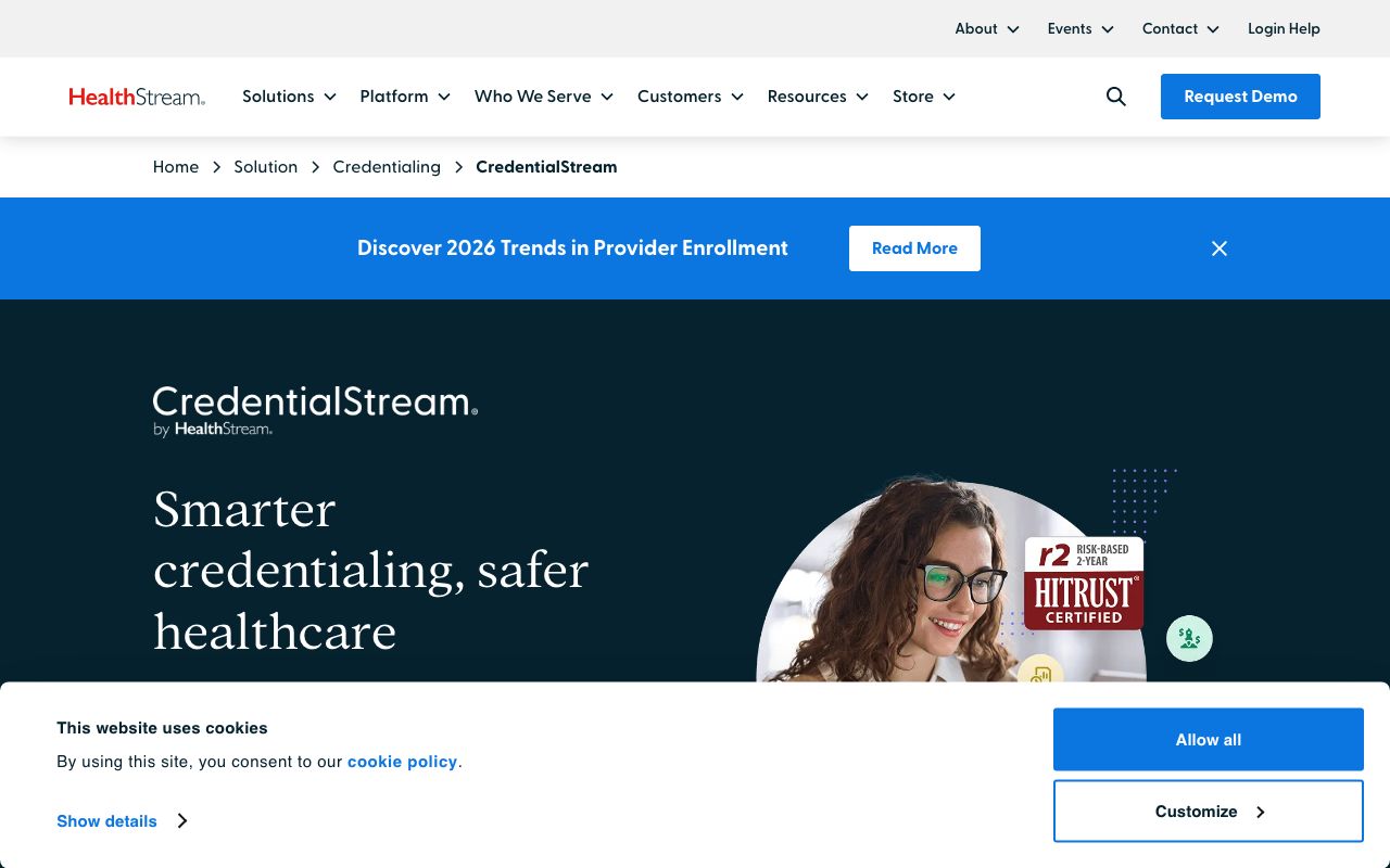 CredentialStream — zrzut ekranu interfejsu