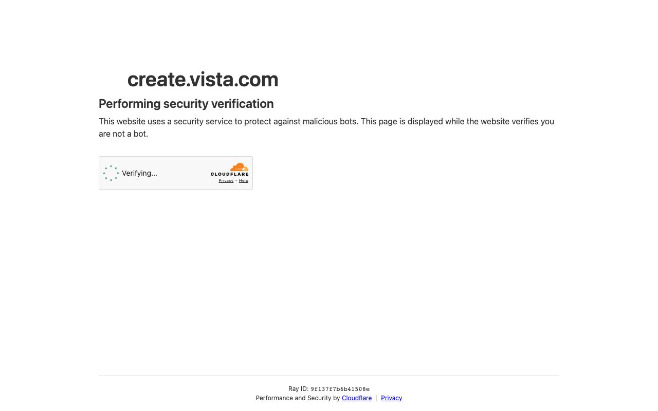 VistaCreate — zrzut ekranu interfejsu