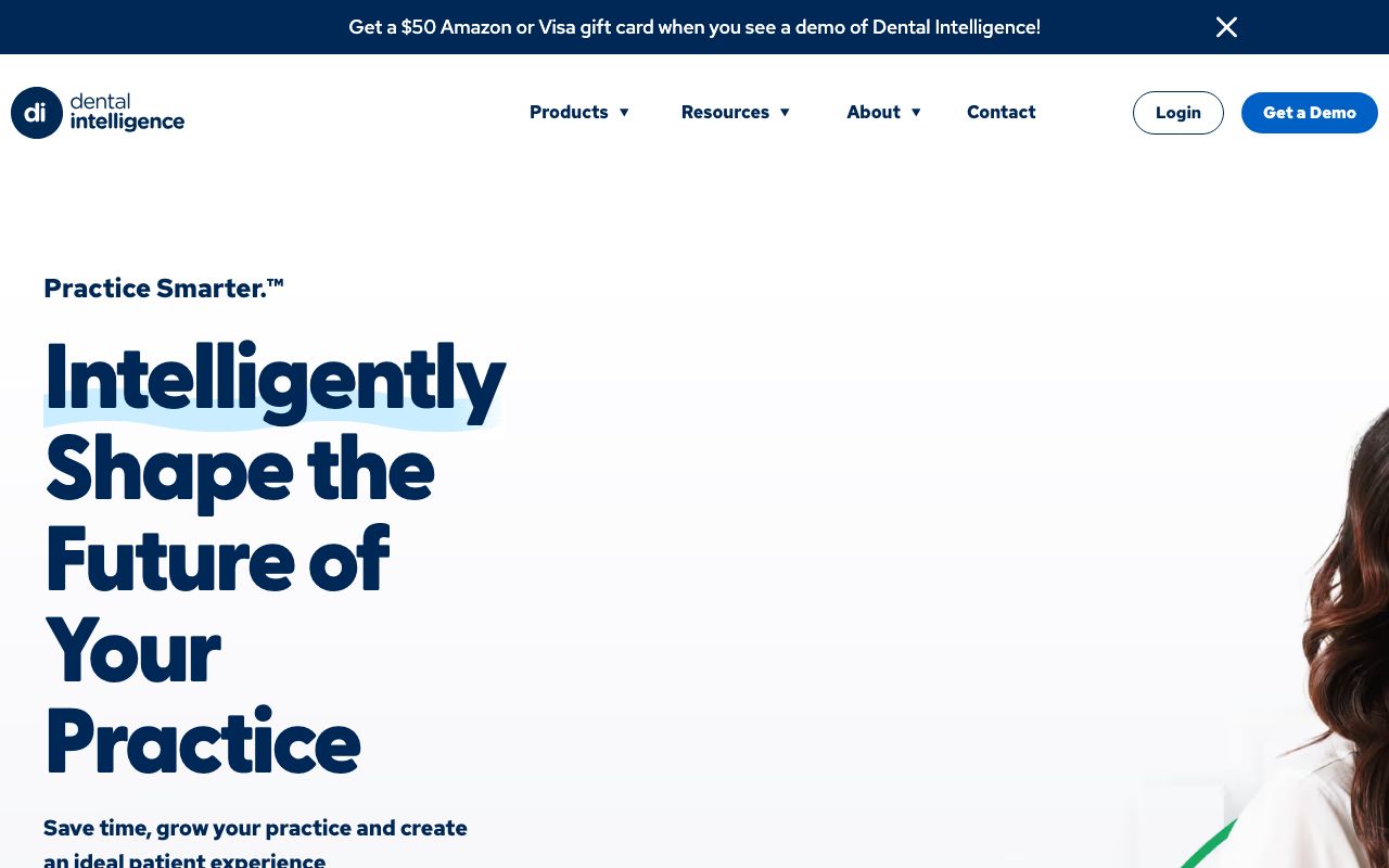 Reviews of Dental Intelligence — zrzut ekranu interfejsu