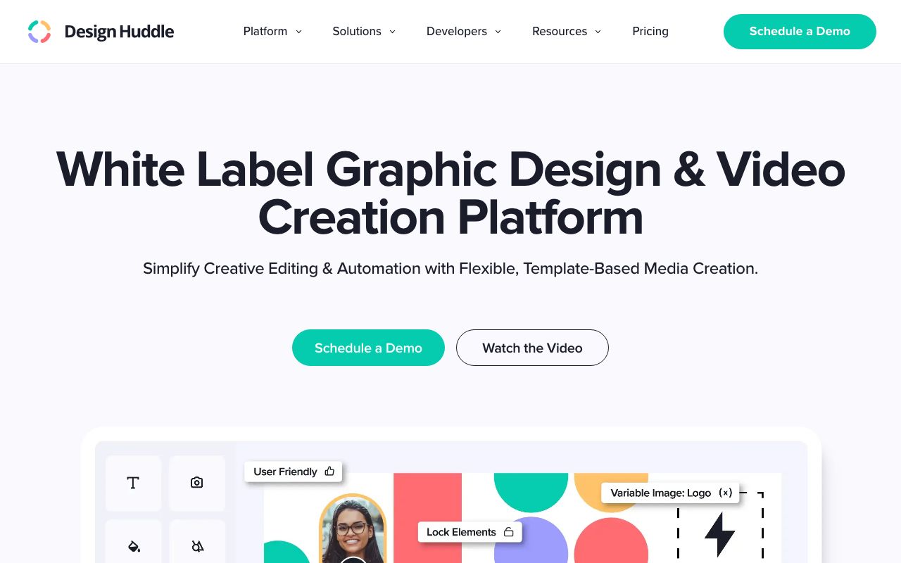Design Huddle — zrzut ekranu interfejsu