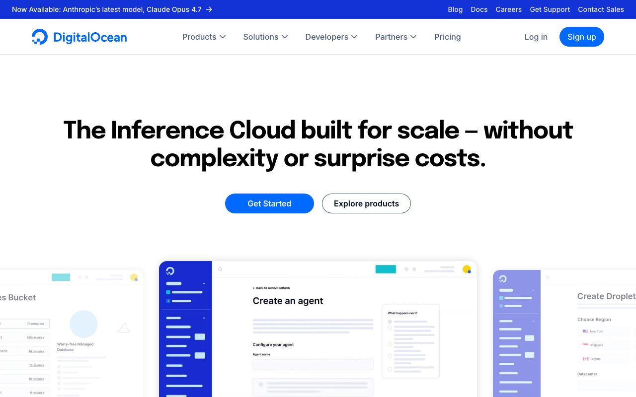 DigitalOcean Pricing: A Comprehensive Guide — zrzut ekranu interfejsu
