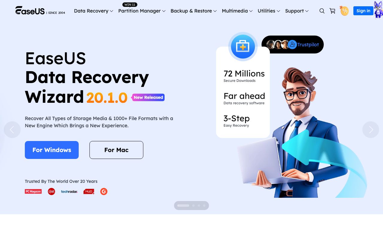 EaseUS Todo Backup Reviews, Pros and Cons — zrzut ekranu interfejsu