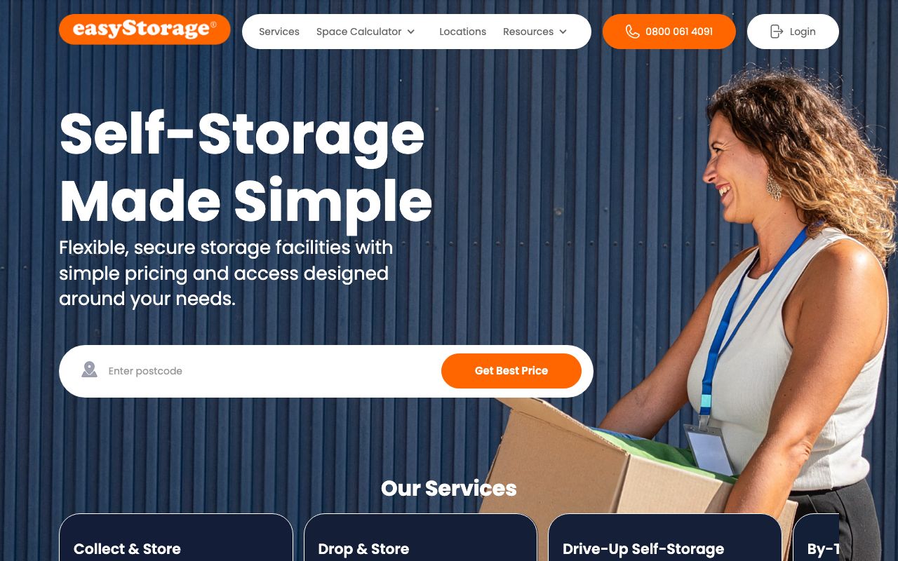 Easy Storage Solutions — zrzut ekranu interfejsu