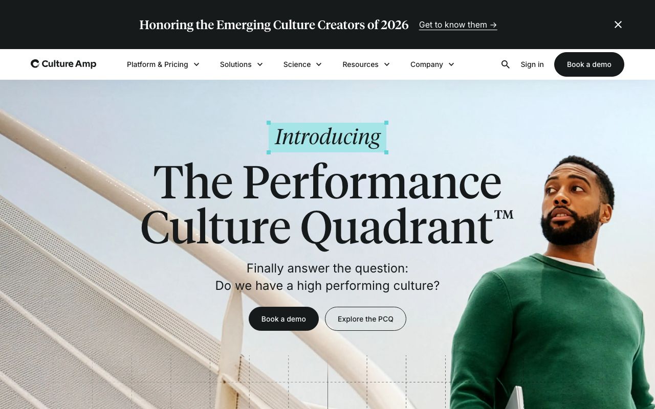 Culture Amp — zrzut ekranu interfejsu