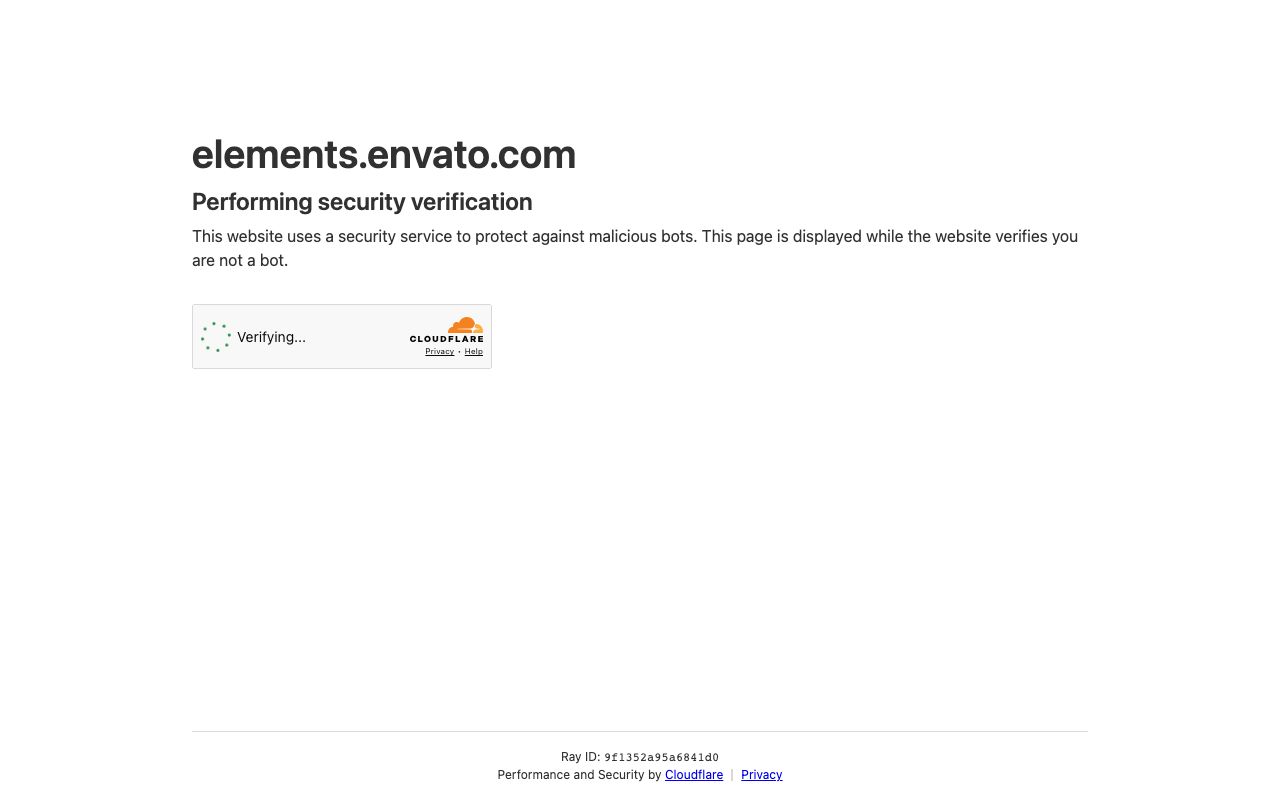 Envato — zrzut ekranu interfejsu