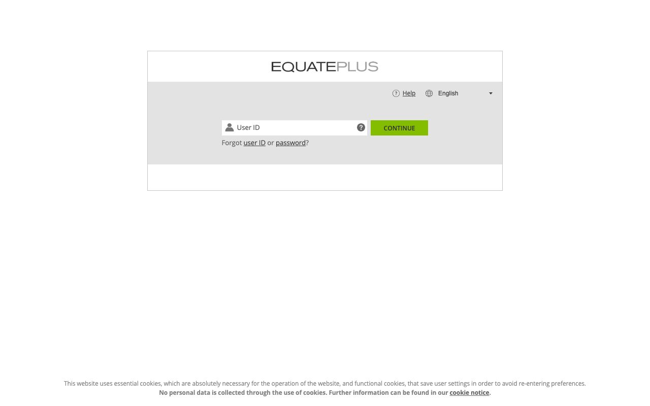 EquatePlus — zrzut ekranu interfejsu
