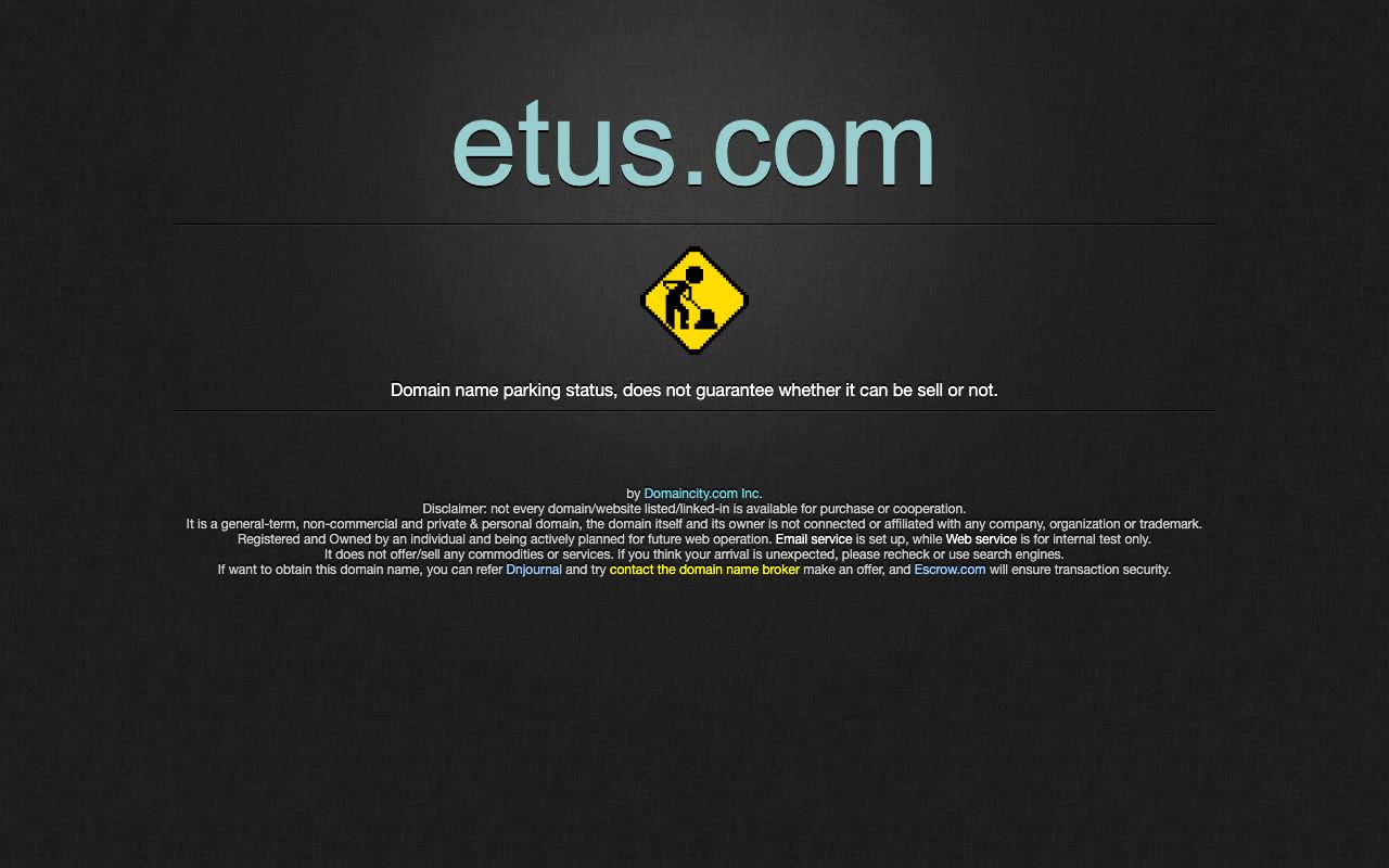 Etus — zrzut ekranu interfejsu