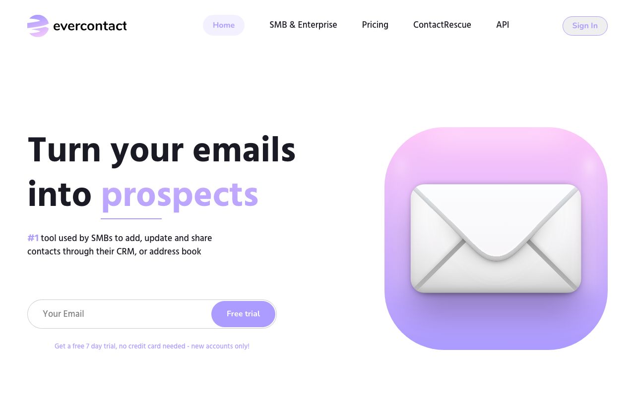 Evercontact. Verified Reviews, Pros & Cons — zrzut ekranu interfejsu