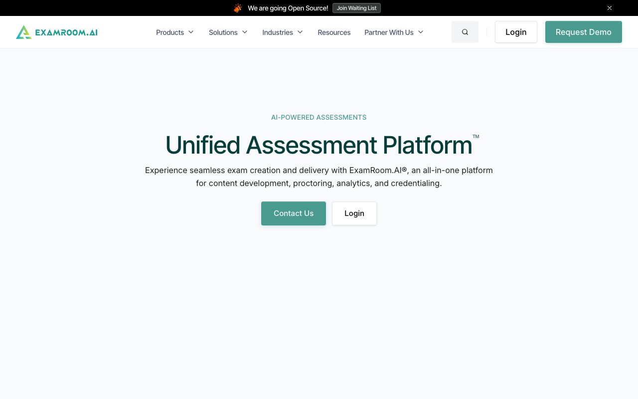 ExamRoom.AI — zrzut ekranu interfejsu