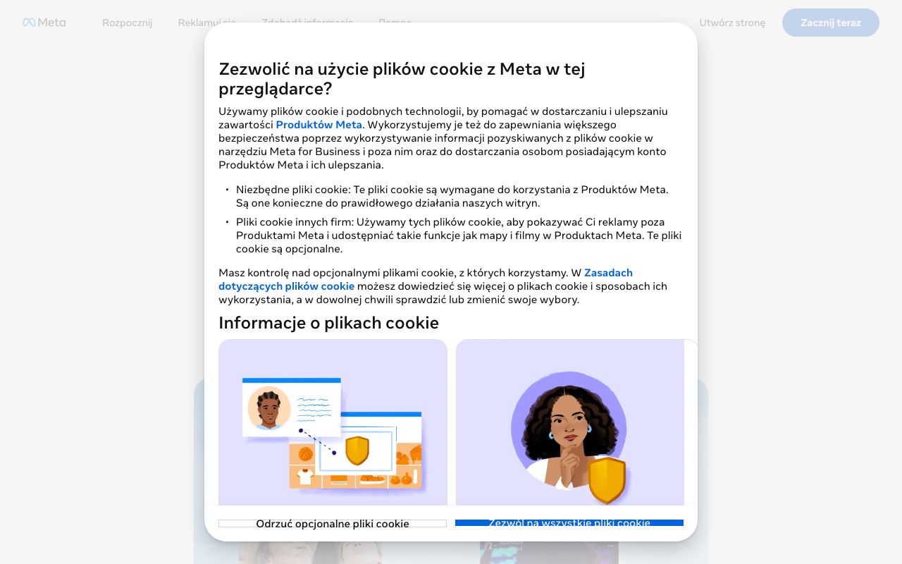 Facebook Business Suite — zrzut ekranu interfejsu