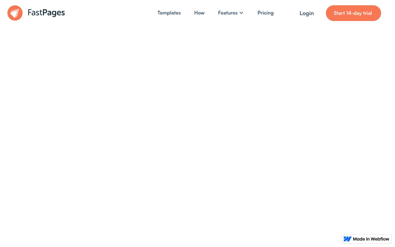 FastPages — zrzut ekranu interfejsu