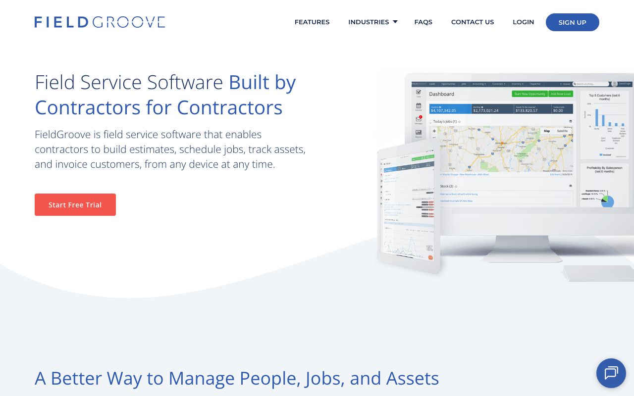 FieldGroove — zrzut ekranu interfejsu