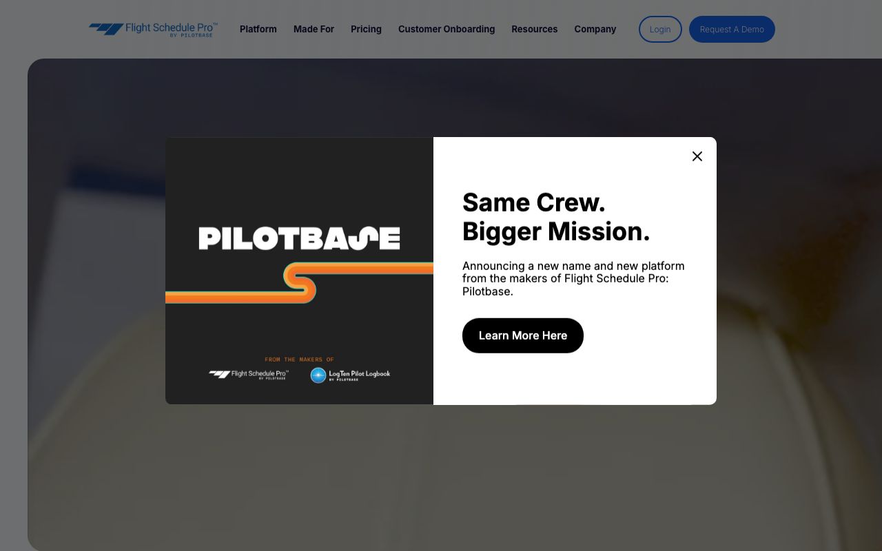Flight Schedule Pro — zrzut ekranu interfejsu