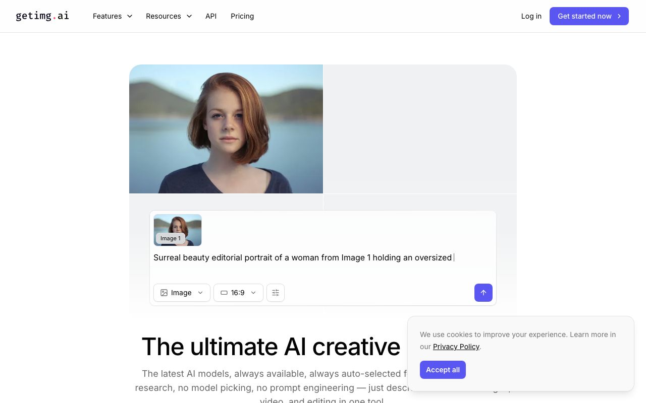 getimg.ai — zrzut ekranu interfejsu