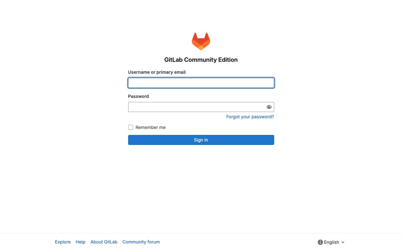 GitLab — zrzut ekranu interfejsu