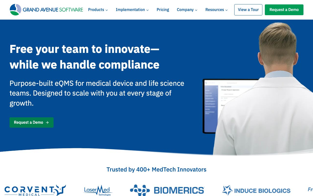 Grand Avenue — zrzut ekranu interfejsu