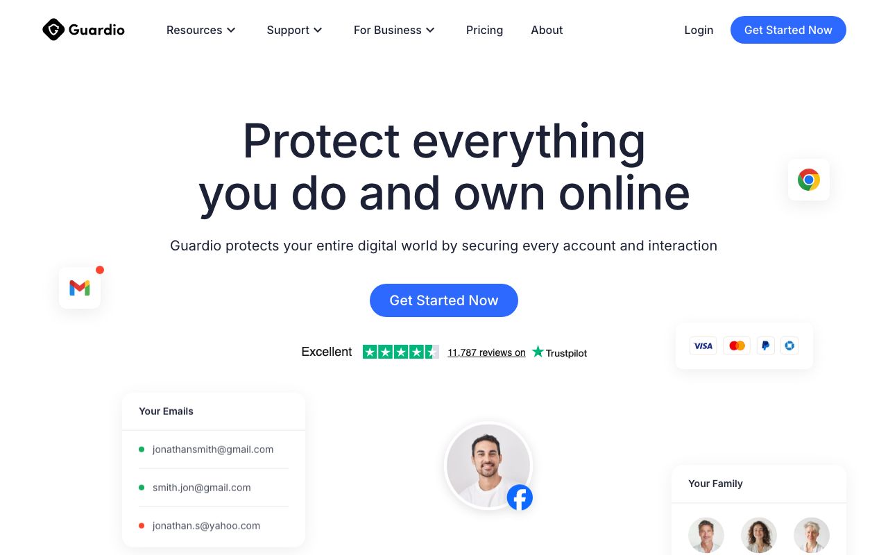 Guardio. Verified Reviews, Pros & Cons — zrzut ekranu interfejsu
