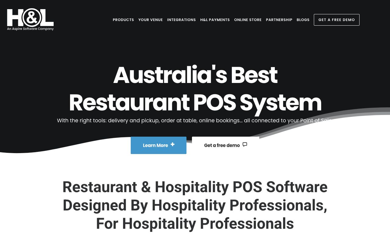 H&L POS — zrzut ekranu interfejsu